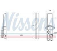 Heat Exchanger, interior heating for VOLVO S80 NISSENS 73641