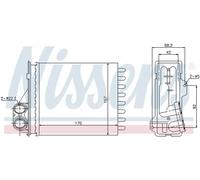 NISSENS 76512 Heater matrix