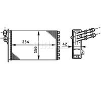MAHLE AH 72 000S Heater matrix