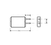 AVA COOLING SYSTEMS MZ6124 Heater matrix
