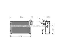 AVA COOLING SYSTEMS RT6048 Heater matrix