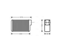 AVA Heater Core SA6017 for SKODA FAVORIT (1989) 1.3 etc