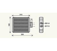 PRASCO VN6196 Heater matrix