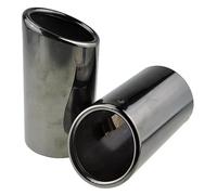 heater exhaust pipe For BMW E90 E92 E93 325i 328i 3 Series 2006-2010 Stainless Steel 1Pair Car Tail Exhaust Tip Pipes Titanium Black End