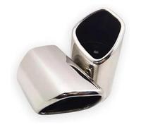heater exhaust pipe For VOLVO For S60 For XC60 For XC90 V60 2Pcs Stainless Steel Car Exhaust Pipe Muffler Tailpipe Tip Rear Tail Throat(Silver)