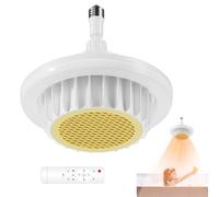 Heater Fan Light - Easy to Install Bathroom Heater Fan Light | Multi-Functional Electric Ceiling -TER Lightt | E27 Screw Shower | 600W Heating Pendant heaater and Remote Control heter for Any Room