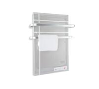 Heater Infrared Heating Panel Indoor Thermostat Space Wall Mount Silver 1000 W