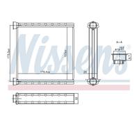 Heater Matrix 707278 Nissens Exchanger Interior 5WA819031
