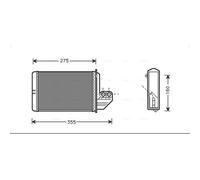 Heater Matrix BWA6172 AVA Heat Exchanger Interior Heating 64118390435 8390435