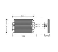 Heater Matrix FD6216 AVA Heat Exchanger Interior Heating 1011670 1113626 1206843