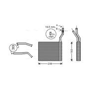 Heat Exchanger FDA6364 AVA Exchanger Interior 1253187 1301838 1317080 1754199