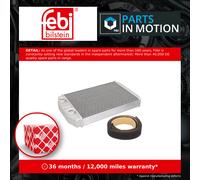 Heater Matrix fits FIAT 500C 1.4 2009 on EAB Exchanger Interior 77366093 Febi