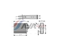 AVA Cabin Heater Core FTA6304 for FIAT PANDA (2004) 1.2 etc