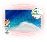 Heater Space Infrared Heating Panel Indoor Thermostat Wall Mount Timer 600W Blue