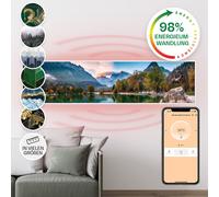 Heater Space Infrared Heating Panel Indoor Thermostat Wall Mounted 120x30cm 350W