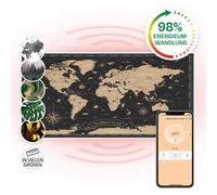 Heater Space Infrared Heating Panel Thermostat Wall Mount App 120x60 cm 700W Map