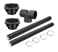 Heater Vent Pipe,Car Heating Duct Ventilation Kit - 75mm Preheater Hose Air Inlet Pipe, Automatic Heater Tube