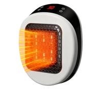 Heatflash Heater, Heatflash Plug In Ceramic Heater, Portable Space Heat Flash Heaters, PTC Heating Element, with Remote Control, 12 Hour Timing,Low Energy Efficient Quiet for Bedroom, Office (White)