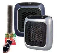 Heatflash Heater,Heatflash Plug In Ceramic Heater - Small Wall Room Heaters, With Remote Control,3S Rapid Heating, Ptc Ceramic Heating Element, 12 Hour Timing, for home low energy (2-B)