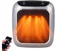 Heatflash Heater, Heatflash Plug In Ceramic Wall Heater, 800W Mini Portable Electric Space Heaters with Remote Control, Rapid Heating in 30 Seconds, PTC Ceramic Heating Element, 12 Hour Timing