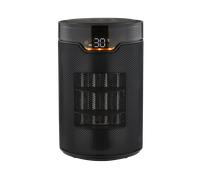 HeatFlux 1.5kw Bedside Ceramic Fan Heater with Remote Control - Black