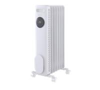 Morphy Richards HeatFlux Digital Oil Filled Radiator, Remote Control, 15m2 Coverage, Personalised Warmth, Timer, Eco Mode, Auto Switch off, Touch Panel, Cord Storage, 1.5W, White, 827501