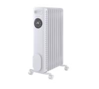 Morphy Richards HeatFlux Digital Oil Filled Radiator, Remote Control, 20m2 Coverage, LED Digital Touch Panel, Eco Mode, Personalised Warmth, Timer, Auto Switch Off, Cord Storage, 2kw, White, 827751