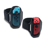 HEATFUN Joy-Con Leg Strap for Nintendo Switch Ring Fit Adventure & Switch Sports, Adjustable Non-Slip Leg Band for Kids & Adults, 2 Pack (Fits Switch & OLED Joy-Con Controllers)