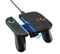 HEATFUN Magnetic Switch 2 Charging Grip - Dual LED Joycon 2 Charging Grip for Seamless Play & Charge, Includes USB-C Cable - Compatible with Switch 2 Joycon Accessories Only