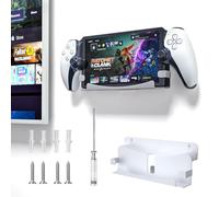 HEATFUN PS Portal Wall Mount Bracket - Wall Mount for PS5 Portal Remote Player, PlayStation Portal Wall Holder with Anti-Slip Pads, Case Compatible, No Charging Interference