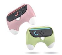 HEATFUN Switch 2 Controller Grips, Ergonomic Handles for Switch 2 Joy-Con, Anti-Slip & Lightweight Switch 2 Joycon Grips - Pink(2 Packs)