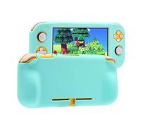 HEATFUN Switch Lite Grip Case - Soft Silicone Protective Cover with Pastel Blue Finish, Shockproof & Flexible Shell - Fits Nintendo Switch Lite Console for Travel, Kids, and Daily Use