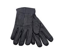 Heatguard - Thinsulate Leather Touchscreen Gloves for Men, Black/White, Large/X-Large