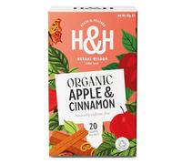 Heath & Heather - Organic Apple & Cinnamon Tea • Warming Fruit & Spice Infusion • Naturally Caffeine-Free • Vegan • Comforting & Aromatic • 20 Tea Bags
