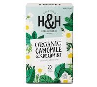 Heath & Heather - Organic Camomile & Spearmint Tea • Soothing Herbal Fusion for Calm & Digestive Ease • Caffeine-Free • Vegan • 20 Tea Bags