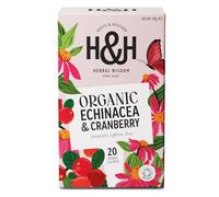 Heath & Heather - Organic Echinacea and Cranberry Tea • herbal Blend • naturally Caffeine-free • Vegan • 20 Tea Bags