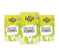 Heath & Heather Organic Fennel Tea Bags - 3-Pack Gift Set | Natural Fennel Tea Infusion | Made from 100% Organic Fennel