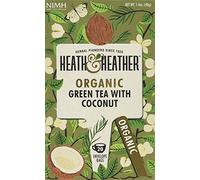 Heath & Heather Organic Green Tea & Coconut 20 Teabags (Pack of 6)