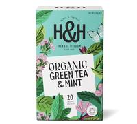 Heath & Heather Organic Green Tea & Mint - 20 Teabags