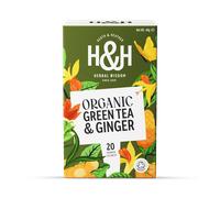 Heath & Heather Organic Green Tea with Ginger 20 Tea Bags