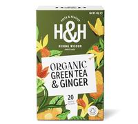 Heath & Heather Organic Green Tea & Ginger - 20 Teabags