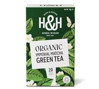 Heath & Heather - Organic Imperial Matcha Green Tea • Energising Japanese Green Tea Infusion • Natural Antioxidant Boost • Vegan • Smooth Umami Taste • 20 Tea Bags