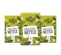Heath & Heather Organic Nettle Tea Bags - 3 Pack Gift Box | Earthy Herbal Infusion for Detox & Vitality | Made From 100% Organic Nettle