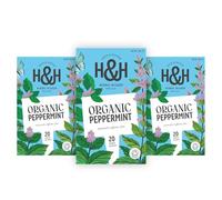 Heath & Heather Organic Peppermint Tea Bags - 3 x 20 Organic Herbal Tea Bags with Gift Box - Caffeine Free - Certified by the Soil Association - Part of the Best Sellers Range