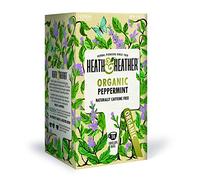 Heath & Heather - Organic Peppermint Tea • Crisp Herbal Infusion for Digestive Comfort • Naturally Caffeine-Free • Vegan • Invigorating Mint Wellness • Multipack 6 x 20 Boxes (120 Tea Bags)