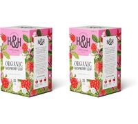 Heath & Heather - Organic Raspberry Leaf Tea • Gentle Leaf Infusion for Wellness & Balance • Caffeine-Free • Vegan • Herbal Feminine Support • 20 Tea Bags (Pack of 2)