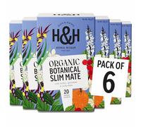 Heath & Heather • Organic Slim Mate Tea with Green Tea • 6 x 20 Boxes