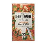 Heath & Heather - Organic Turmeric Root Brew with Ginger & Ashwagandha • Spicy Adaptogenic Herbal Blend • Naturally Caffeine-Free • Vegan • Multipack 6 x 20 Boxes (120 Tea Bags)