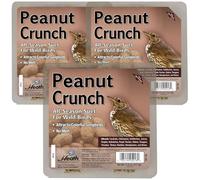 Heath Peanut Crunch Suet Cakes Sample Pack, Contains 3 Suet Cakes, Try It, Your Birds Will Love it, for Woodpeckers, Cardinals, Siskins, Sparrows, Finchs & Many More Wild Bird Species