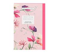 Heathcote & Ivory Fragranced Drawer Liners x5, For Wardrobes, Kitchen and Bedroom, Infused With Sweet Pea and Honeysuckle, Cruelty and Vegan Friendly, Gift For Home Lovers, Reusable Folder